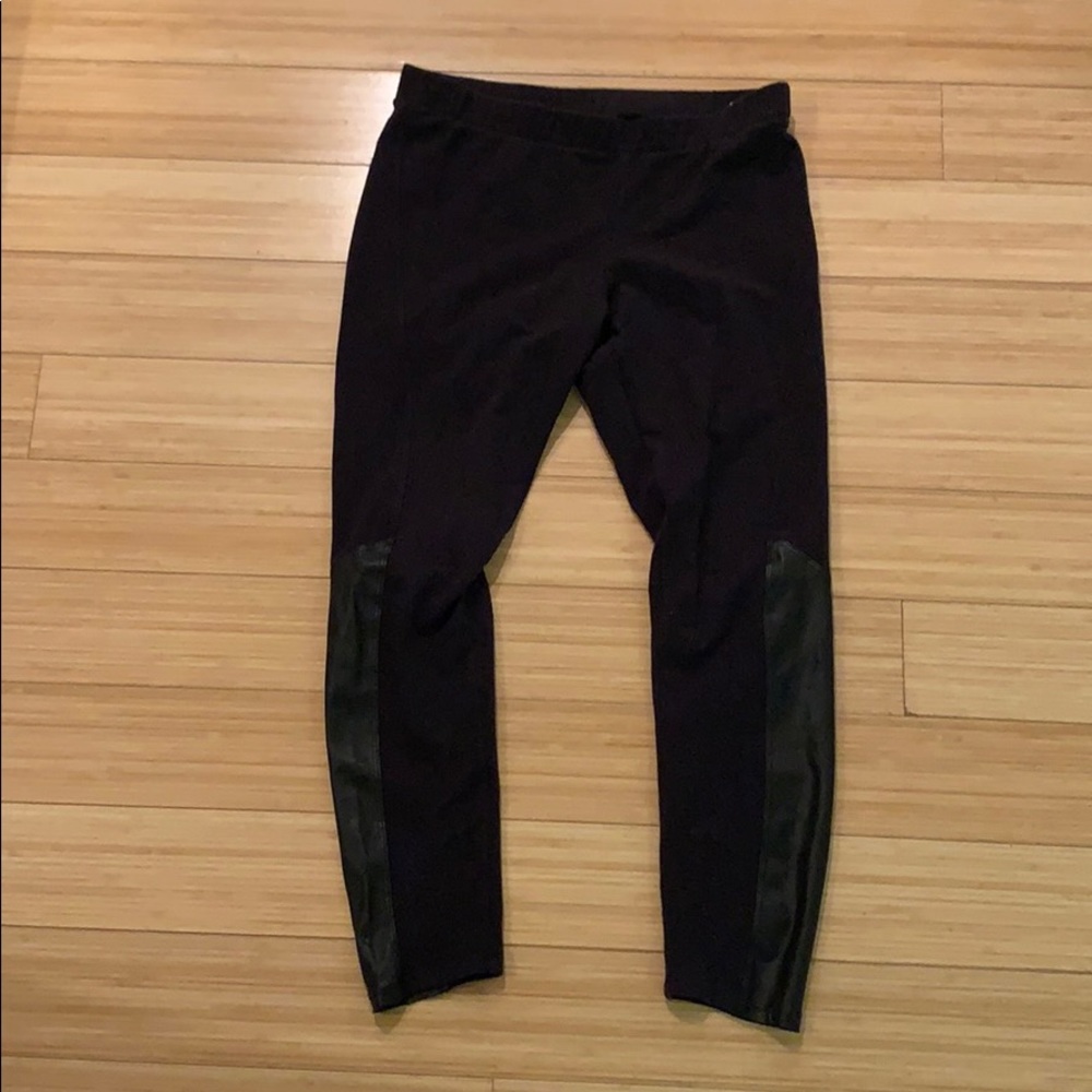 Splendid | Leather paneled leggings